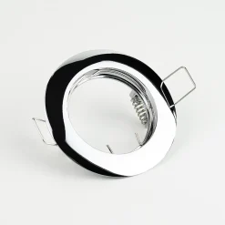 Spot de plafond encastrable Ziva Chrome IP20, rond, chromé, EDO777309 EDO