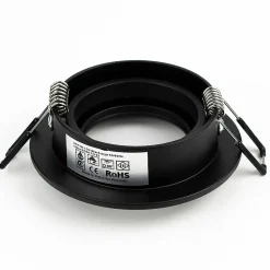 Spot de plafond encastrable Aktyn 1 Ov Black IP20, rond, noir, EDO777122 EDO