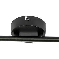 Spot de plafond noir avec abat-jour noir 2 lumières orientables - Hetta