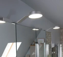 Spot de salle de bain Emera LED intégrée 480lm 7W IP44 variable GoodHome argent