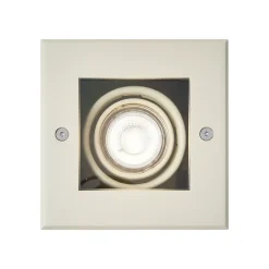 Spot de sol moderne beige GU10 50mm rotatif et inclinable IP65 - Oneon