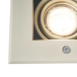 Spot de sol moderne beige GU10 50mm rotatif et inclinable IP65 - Oneon