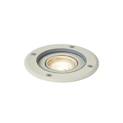 Spot de sol moderne beige GU10 50mm réglable IP65 - Delux