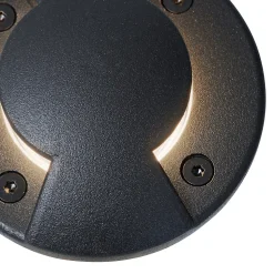 Spot de sol moderne noir GU10 50mm à 2 lumières IP65 - Cellar