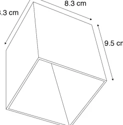 Spot design moderne noir - Qubo