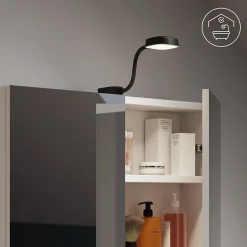 Spot dessus de meuble noir IP44 3W GoodHome Hornbill