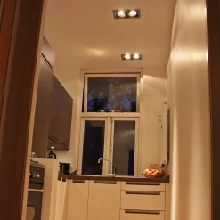 Spot encastré acier AR111 orientable 2 lumières - Oneon