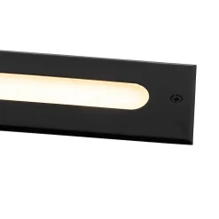 Spot encastré au sol moderne noir 30 cm avec LED IP65 - Eline