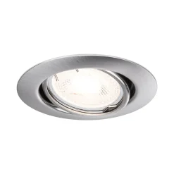 Spot encastré Base Kit de base orientable rond 90mm 20 GU10 max. 10W 230V gradable Acier brossé
