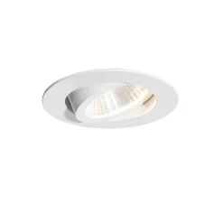 Spot encastré blanc 6,8 cm avec LED intégrée 750 lm dimmable IP23 - Gaius