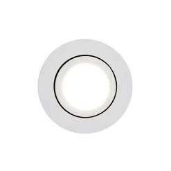 Spot encastré blanc 6,8 cm avec LED intégrée 750 lm dimmable IP23 - Gaius