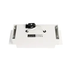 Spot encastré blanc GU10 orientable et inclinable sans bordure 2 lumières - Oneon