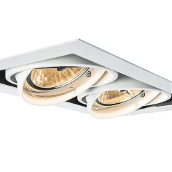 Spot encastré blanc orientable AR111 2 lumières - Oneon