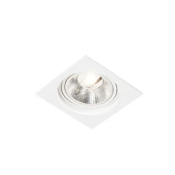 Spot encastré carré blanc orientable - Chuck 111