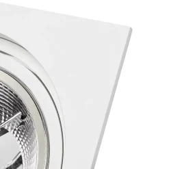 Spot encastré carré blanc orientable - Chuck 111