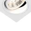 Spot encastré carré blanc orientable - Chuck 70
