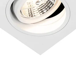 Spot encastré carré blanc orientable - Chuck 70