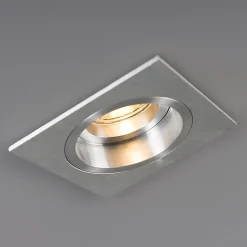 Spot encastré carré en aluminium rotatif et inclinable - Chuck