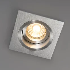Spot encastré carré en aluminium rotatif et inclinable - Chuck