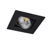 Spot encastré carré noir inclinable et orientable - Artemis