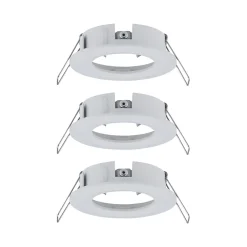 Spot encastré Choose Kit de base fixe IP44 rond 78mm max. 3x10W 230V gradable Blanc dépoli