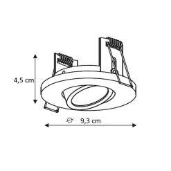 Spot encastré chromé Light Prestige Lagos 1 x GU10 1 pc.