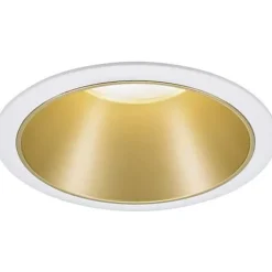 Spot encastré Cole rond 88mm GU10 max. 10W 230V gradable Blanc Doré mat