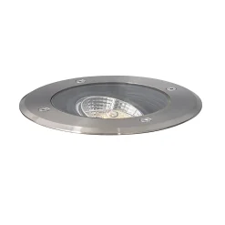 Spot encastré de sol extérieur moderne en acier AR70 orientable IP65 - Delux