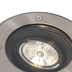 Spot encastré de sol extérieur moderne en acier AR70 orientable IP65 - Delux