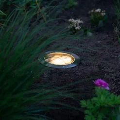 Spot encastré de sol extérieur en acier AR111 orientable IP65 - Delux Honey