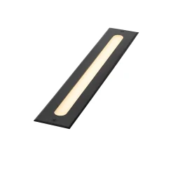 Spot encastré de sol moderne noir 50 cm avec LED IP65 - Eline