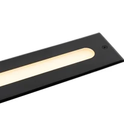 Spot encastré de sol moderne noir 50 cm avec LED IP65 - Eline