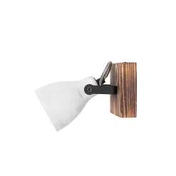 Spot encastré industriel bois et béton - Creto