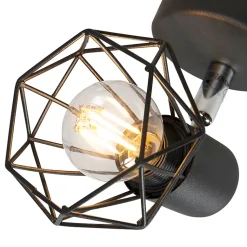 Spot encastré intelligent noir orientable et inclinable avec Wifi P45 - Mosh