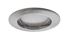 Spot encastré LED Blanc chaud Coin IP44 rond 79mm Coin 3x6,8W 3x380lm 230V gradable 2700K Acier brossé Satiné