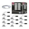 Spot encastré LED Calla Kit de base orientable IP65 rond 90mm 30 10x5,2W 10x460lm 230V gradable 4000K Chrome mat