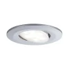 Spot encastré LED Calla orientable IP65 rond 90mm 30 5,2W 460lm 230V gradable 4000K Chrome mat