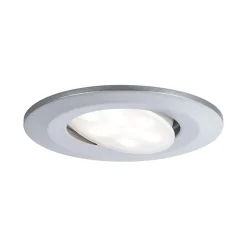 Spot encastré LED Calla orientable IP65 rond 90mm 30 5,2W 460lm 230V gradable 4000K Chrome mat