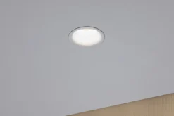 Spot encastré LED Cymbal Coin IP44 rond 77mm Coin 6,7W 430lm 230V gradable 2700K Blanc dépoli