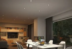 Spot encastré LED Nova Coin rond 84mm 50 Tunable White 3x6W 3x530lm 230V Acier brossé Aluminium