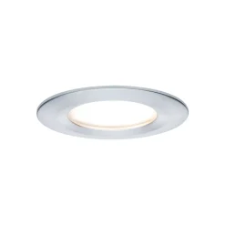 Spot encastré LED Nova Coin Kit de base fixe IP44 rond 78mm Coin 3x6W 3x470lm 230V 2700K Alu tourné