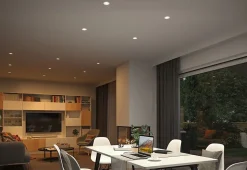 Spot encastré LED Nova Coin IP44 rond 78mm Tunable White 3x6W 3x530lm 230V Noir mat Aluminium