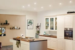 Spot encastré LED Nova Kit de base fixe IP44 rond 78mm GU10 3x6,5W 3x460lm 230V 2700K Blanc dépoli