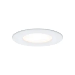 Spot encastré LED Nova Kit de base fixe IP44 rond 78mm GU10 3x6,5W 3x460lm 230V 2700K Blanc dépoli