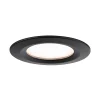 Spot encastré LED Nova Plus Coin Kit de base fixe IP44 rond 78mm Coin 3x6W 3x470lm 230V gradable 2700K Noir mat