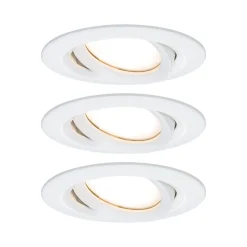 Spot encastré LED Nova Plus Coin Kit de base orientable IP65 rond 93mm 30 Coin 3x6W 3x470lm 230V gradable 2700K Blanc dépoli