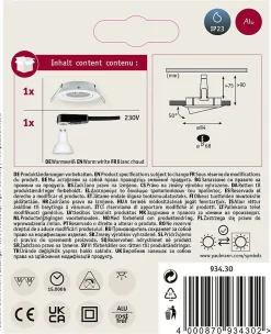 Spot encastré LED Nova schwenkbar orientable rond 84mm 50 GU10 6,5W 460lm 230V 2700K Blanc dépoli
