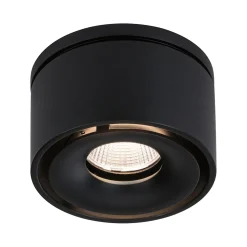 Spot encastré LED Spircle rond 78mm 8W 550lm 230V 3000K Noir mat