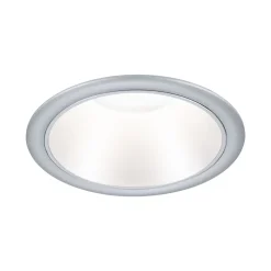 Spot encastré LED 3-Step-Dim Cole Coin Kit de 1 IP44 rond 88mm Coin 6W 470lm 230V gradable 2700K Argent mat