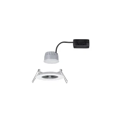 Spot encastré LED 3-Step-Dim Nova Coin fixe IP44 rond 78mm Coin 6W 470lm 230V gradable 2700K Blanc dépoli